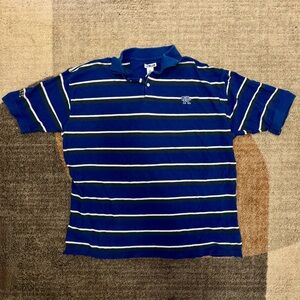 Blue Striped Polo Shirt